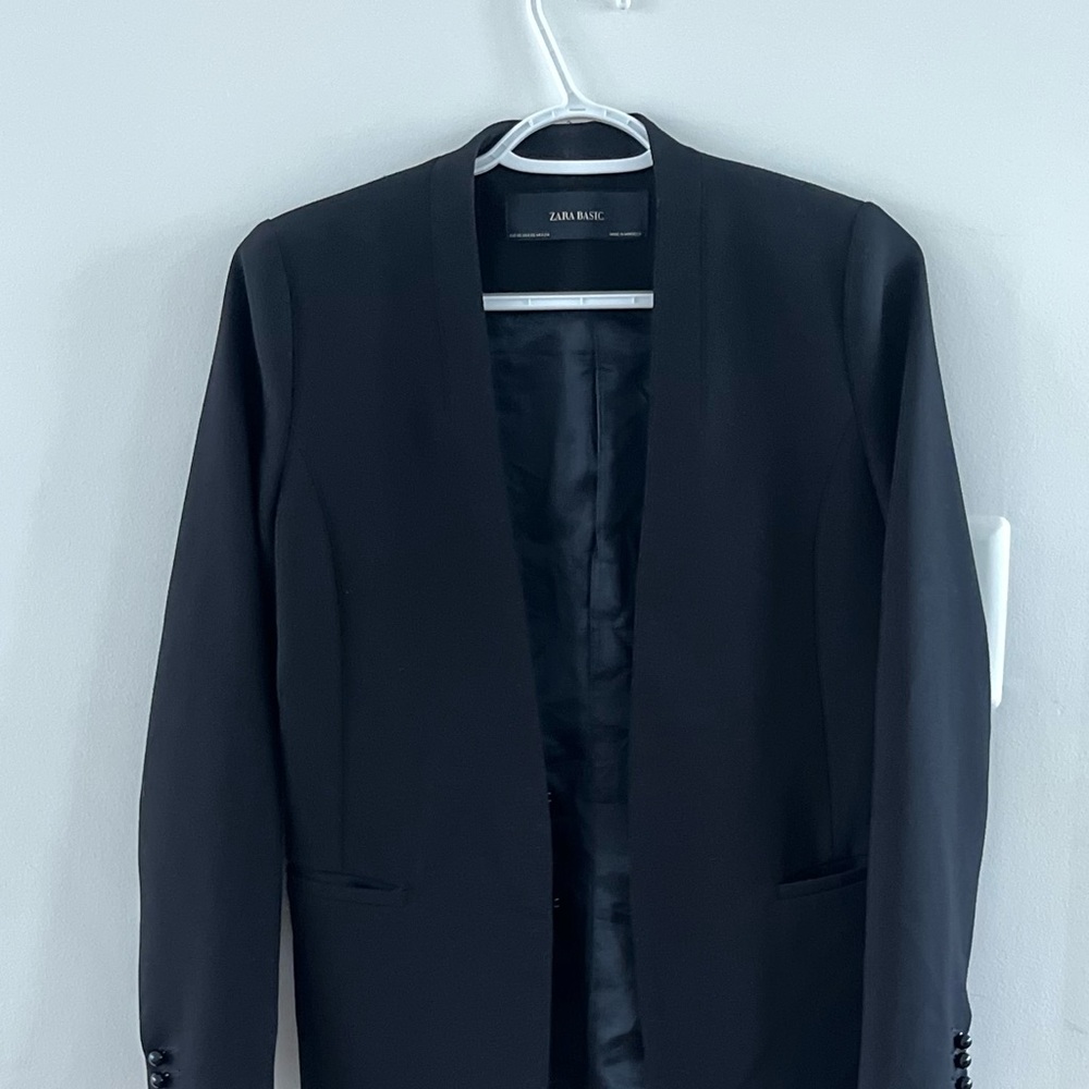 Zara Basic Suit Jacket Blazer - image 4